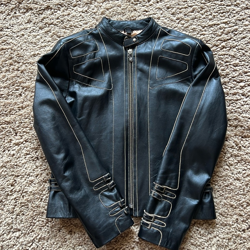 Harley Davidson Genuine Leather Motorcycle Jacket